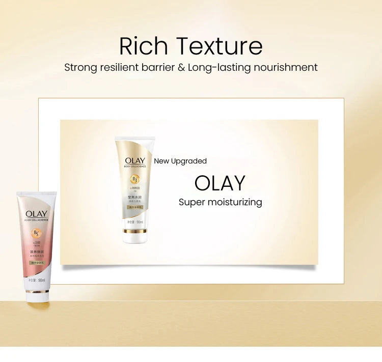 OLAY Body Lotion B3+ Niacinamide – Nourishing, Hydrating, Firming & Brightening Body Cream, Olay Body Cellscience
