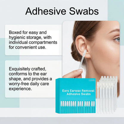 24-Piece Soft Gel Ear Cleaning Sticks – Sticky Ear Wax Removal Tools for Travel, Adults, and Kids