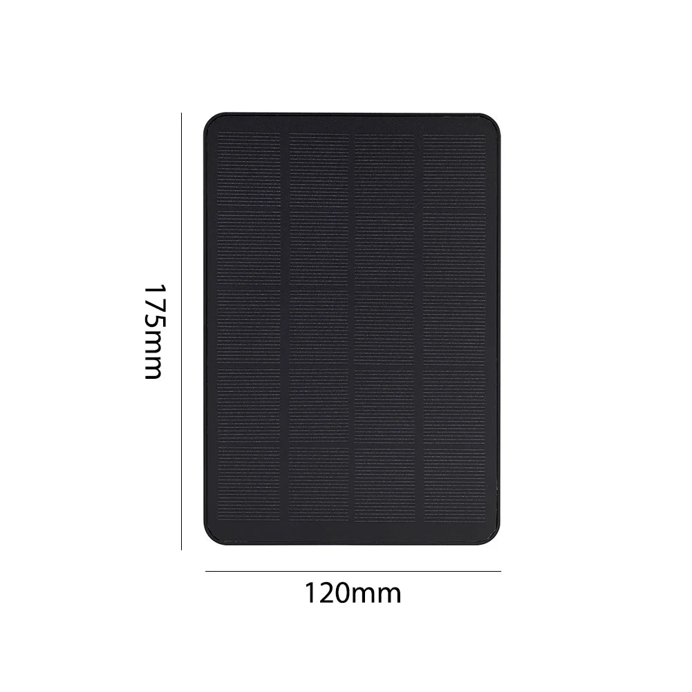 10W 5V Solar Panel Charger – 2 in 1 Micro USB & Type-C for Security Cameras & Small Home Light Systems