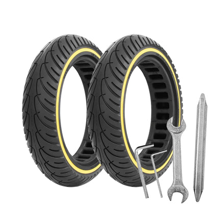 8.5 Inch Honeycomb Solid Scooter Tire - Anti-Explosion Shock Absorbing Replacement Wheel for Xiaomi M365, 1S & Pro