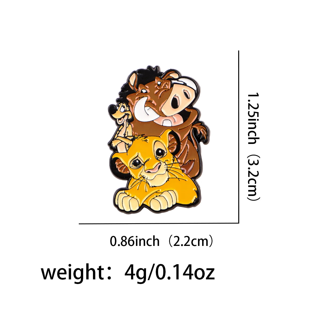 Cartoon Movie Enamel Lapel Pins — Lion, Cat & Duck Brooches for Backpacks, Clothes, DIY Metal Badge Jewelry Accessories