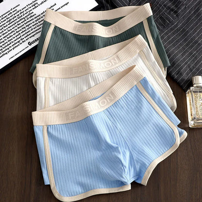 Men’s Breathable Mesh Boxer Briefs - Stretch U-Crotch Underwear with Wide Waistband