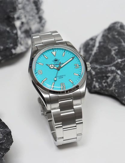 ADDIESDIVE Luxury Men’s Automatic Watch — BGW9 Luminous Bubble Mirror, Sapphire Glass, 100M Waterproof Steel Analog Timepiece
