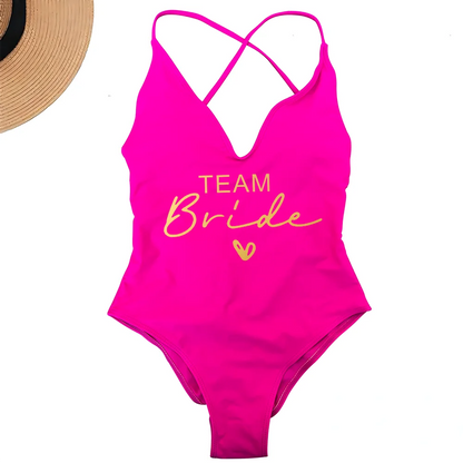 Women's Padded One Piece Swimsuit - Sexy Plus Size Beachwear Bathing Suit for Summer & Bachelorette Parties