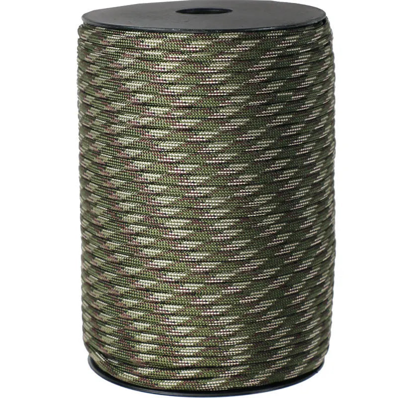 550 Military-Grade 9-Core Paracord Rope - 4mm Outdoor Survival Cord for Camping, Tents & Utility