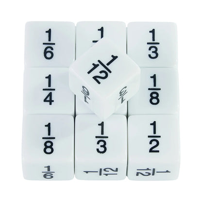 10pcs D6 Dice Counter Set - +1/+1 & -1/-1 Six Sided Dice for Math Teaching, Kids Arithmetic Toys and Card Game Accessories
