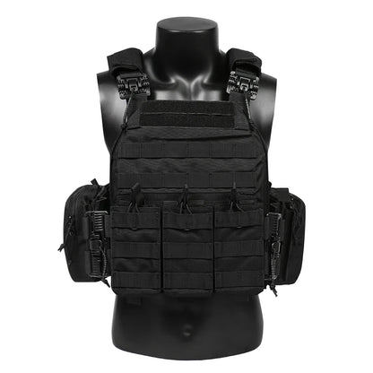 ARTEX Tactical Vest – 1000D Nylon, Quick Release, 6094K with Triple Magazine Pouch for Hunting & Airsoft Combat