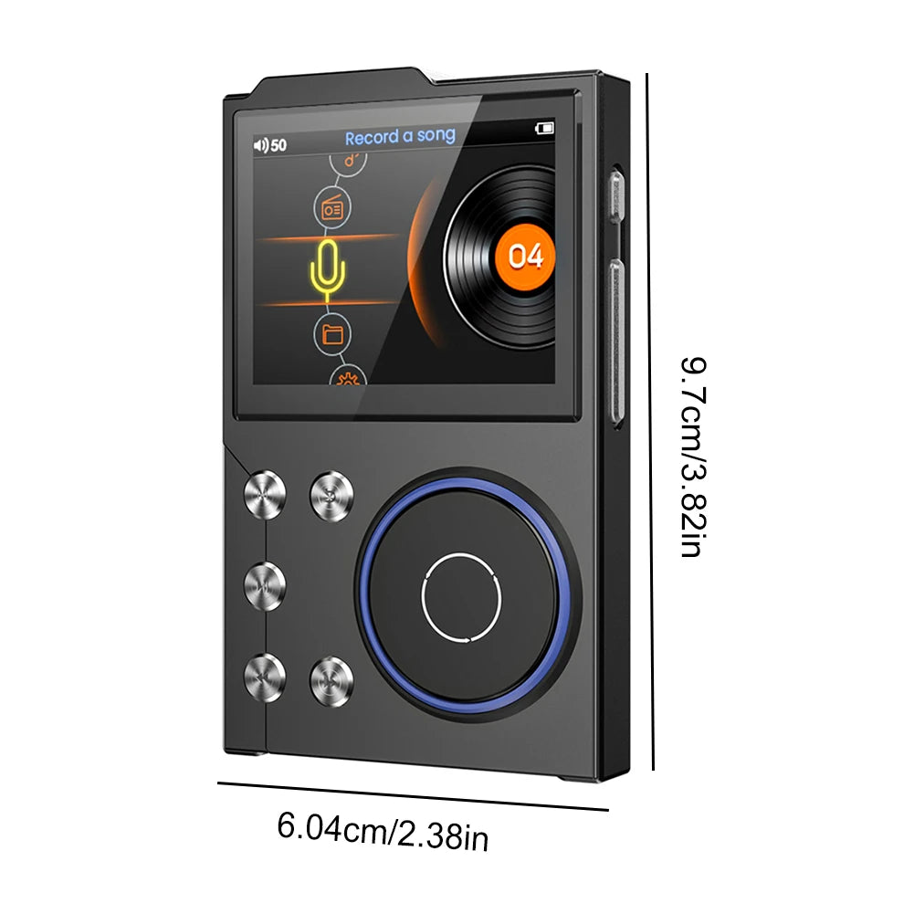 HiFi MP3 Digital Audio Player – Portable Lossless Music Player with DSD Support Up to 256GB