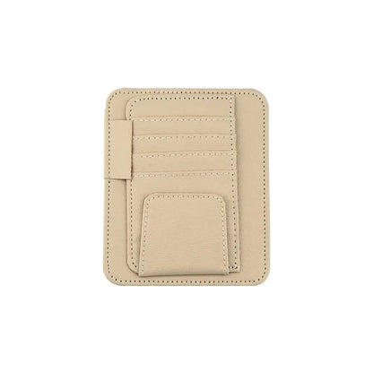 Car Sun Visor Organizer – Multi-Pocket Sunglasses & Business Card Holder, Auto Interior Accessory