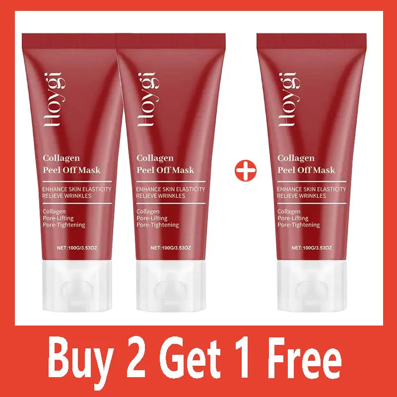 Collagen Peel-Off Facial Mask – Deep Cleansing, Hydrating & Moisturizing Korean Skincare Cream 75ml/100g