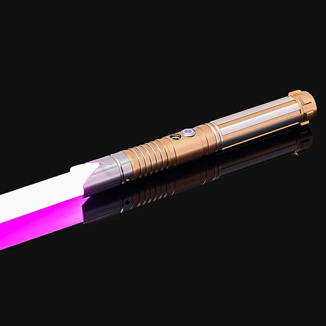 Luke RGB Metal Lightsaber Sword - Colorful Flashing LED Kpop Lightstick for Rave Parties and Cosplay