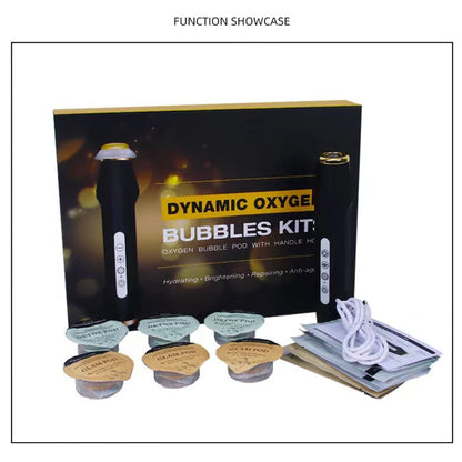 2024 Handheld CO2 Bubble Pen - Rechargeable Oxygenation Facial Machine with Skin Tightening & Oxygen Facial Kit
