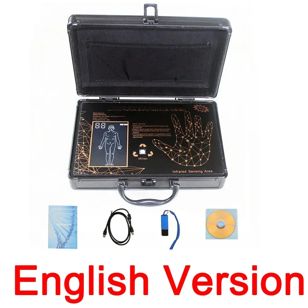 Quantum Magnetic Full Body Analyzer - Bioimpedance Resonance Scanning & Wellness Analysis Machine