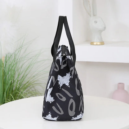 Insulated Commuter Lunch Bag with Storage Pouch — Portable Handbag for Office, Thermal Food Carrier with Meal Box Included