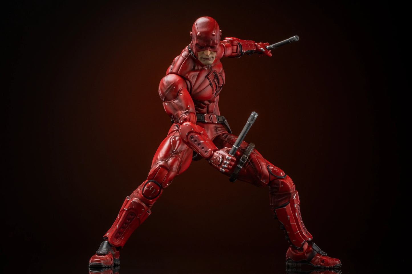 FlefToys Marvel Daredevil Action Figure — 8" Classic Red Shadowland Reborn Black, Devil Defenders Matt Murdock Legends In Stock