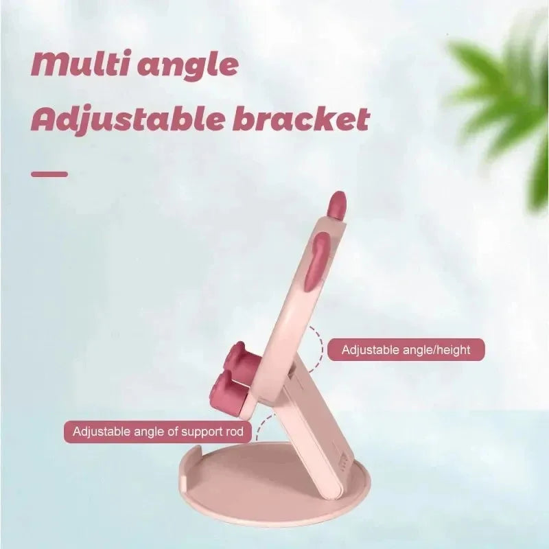 Cartoon Folding Phone Stand - Adjustable Desktop Holder for Mobile Devices
