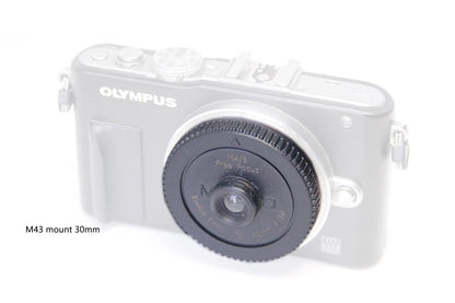EF-M RF LM L39 M4/3 FX E-Mount Pan-Focus 30mm f/10 Free Focus Lens — Playful Street & Vintage Film Style for Mirrorless Cameras