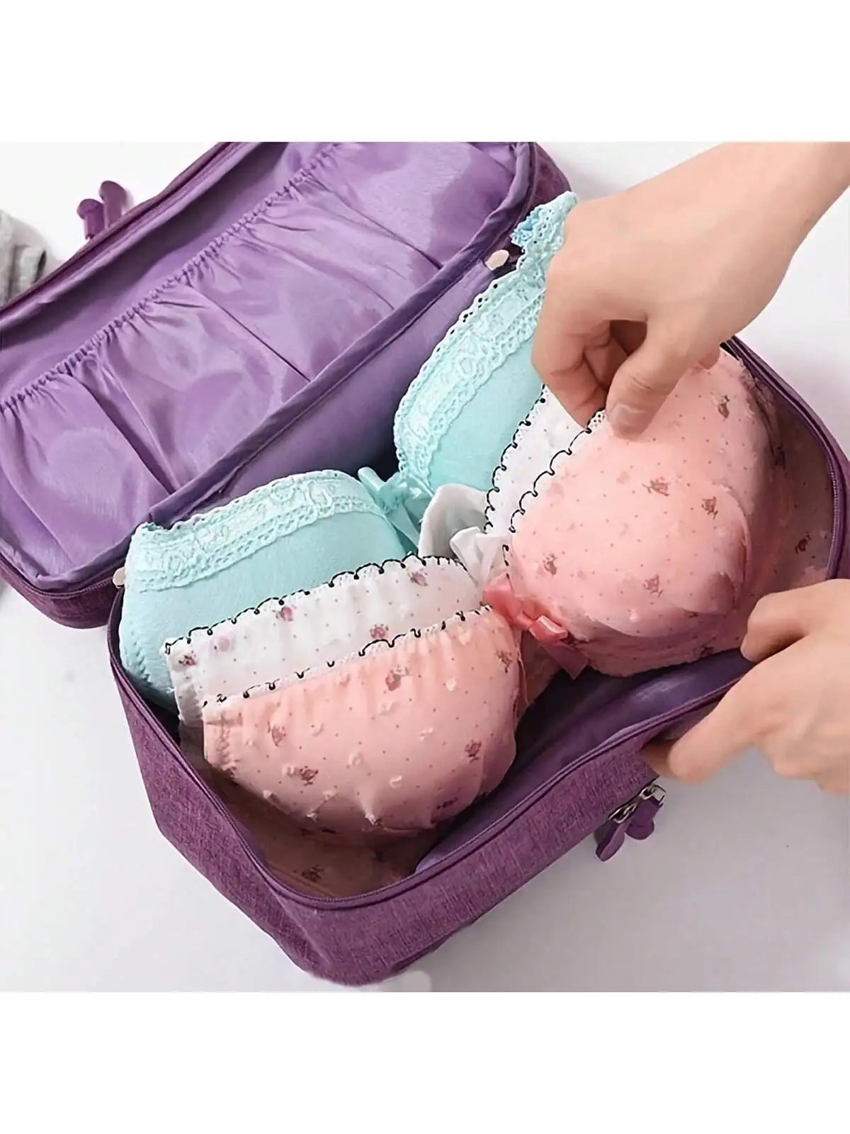 High-Quality Oxford Cloth Underwear Storage Bag – Travel Bra Organizer for Autumn and Winter