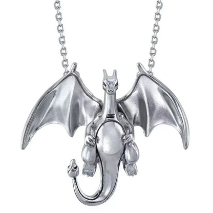 Pokemon Charizard Anime Pendant Necklace — Fashion Hip Hop Rock Punk Jewelry for Men & Women, Birthday Gift