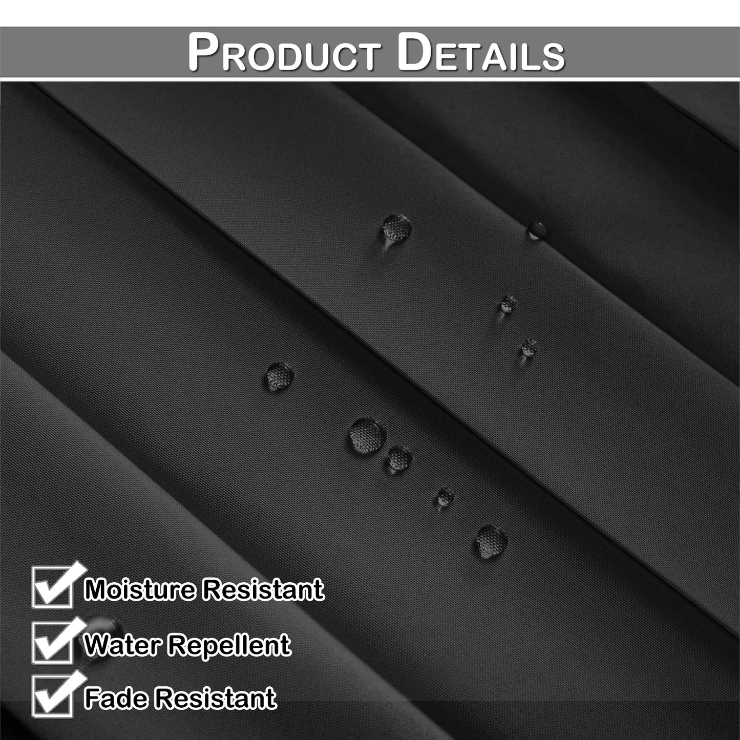 Extra Large Blackout Waterproof Curtain – Thermal Insulated Sliding Door & Shower Drapes for Living Room & Bedroom