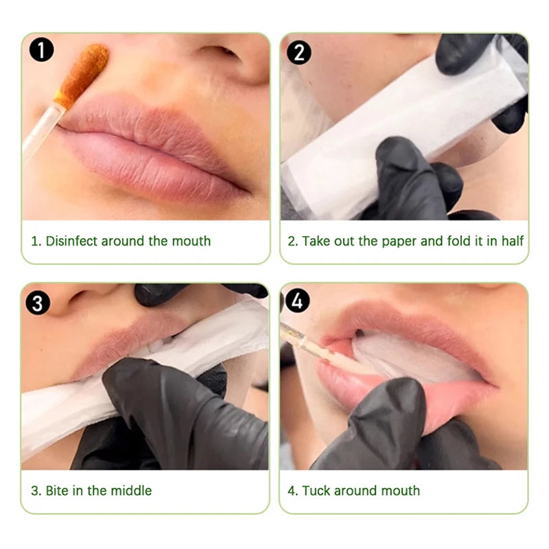 30/40pcs Microblading Lip Isolation Pads — Disposable Protective Film for Permanent Makeup Tattoo Accessories