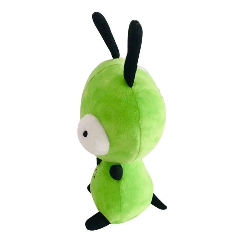 28cm Alien ET 3D Eyes Green Plush Toy – Invader ZIM GIR Dog Soft Stuffed Collectible, Christmas Gift for Children