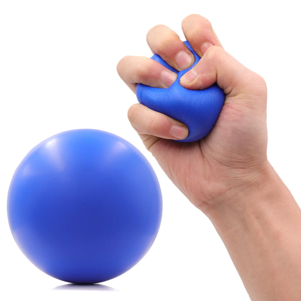 Hand Grip Strengthener Ball – Soft Foam Stress Relief & Therapy Exercise Gripper for Rehab, Gym, Office & Home Use
