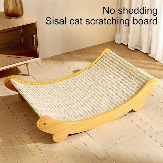Sisal Cat Scratching Pad & Bed – Reusable Scratch Nest for Sleeping, Playing & Claw Grinding, Suitable for Small, Medium & Large Cats