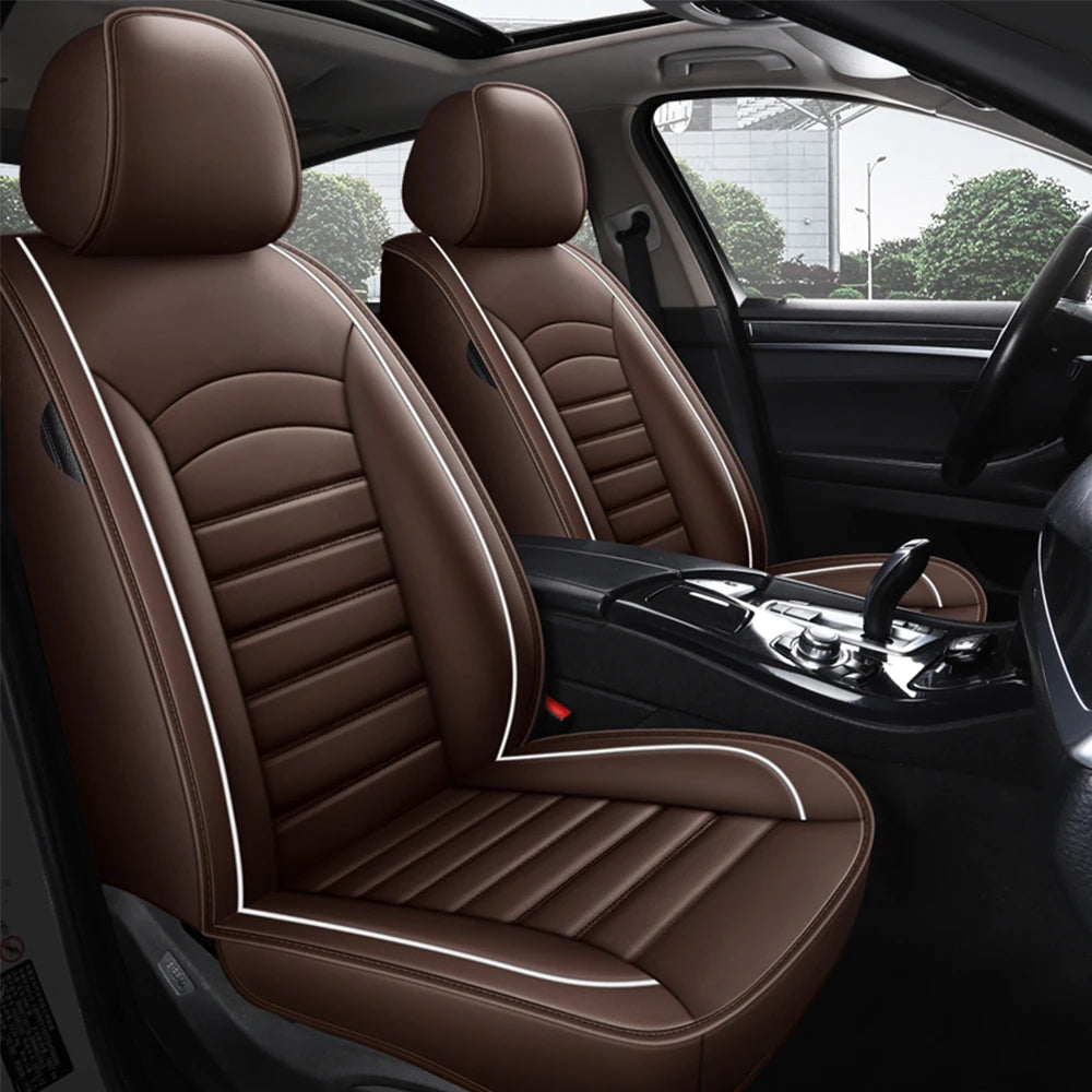 Universal Leather Car Seat Covers - BMW X1 X3 X4 X5 X6 F10 F20 320 520 525 E36 E46 Interior Seat Protector