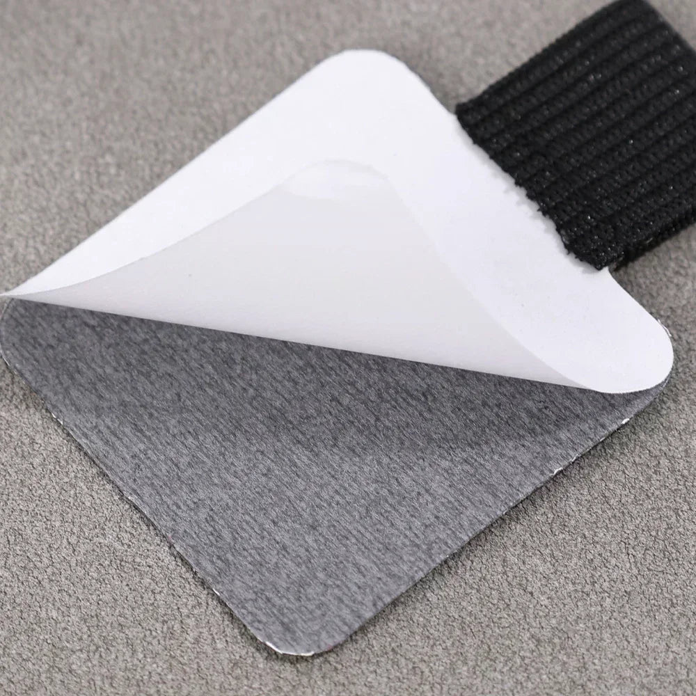 6-1pcs Self-Adhesive Pen Loops and Pencil Holders - PU Leather Pad for Stylus, Pencils, Notebooks, Anti-Lost and Anti-Fall Elastic Loops