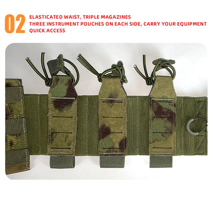 New Combat Vest 6094 – Lightweight Quick Release Laser Cut Tactical Gear for Hunting, Black Tactical Vest