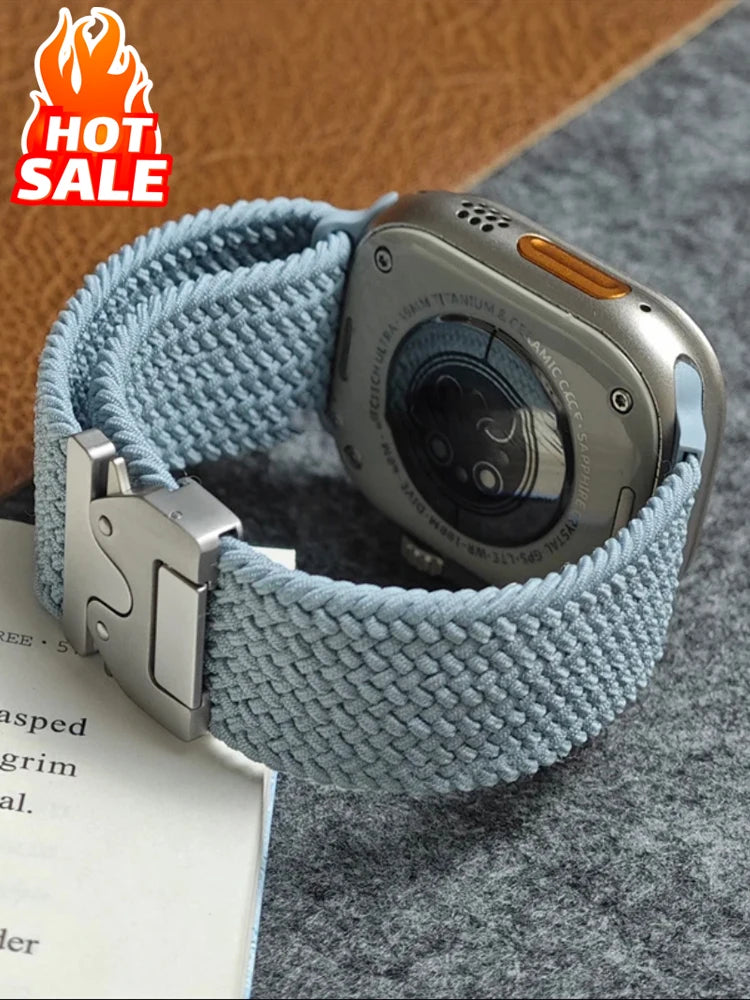 Parachute Braided Strap for Apple Watch – Compatible with 46mm, 45mm, 44mm, 41mm, Series 10/9/8, SE, Ultra 2, 49mm