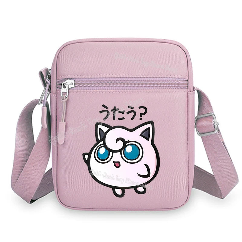 Pokemon Pikachu Cartoon Shoulder Bag – Large Crossbody Messenger Bag for Boys & Girls School Handbag