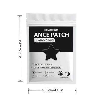 Black Star Hydrocolloid Pimple Patches - Bulk Acne Stickers with Tea Tree Oil, 240/480/800 Pieces