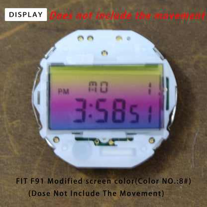 Casio F91W WS-7 A158 A159W A168 Screen Color Film - 3PCS Retro Square DIY Watch Modification Stickers
