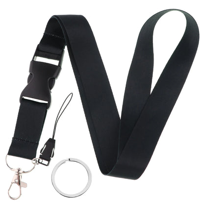 Mobile Phone Lanyard - Solid Color Neck Strap for Phone, ID Card, Keys & Key Ring Accessories