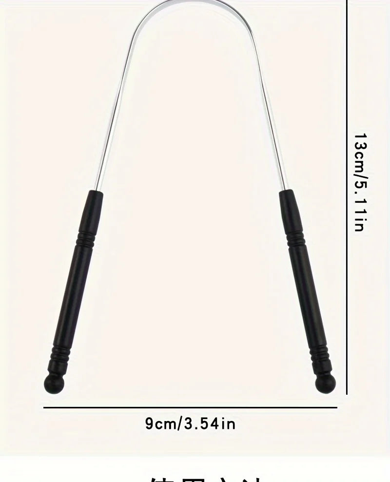 Stainless Steel Tongue Scraper – High-Quality Oral Tongue Cleaner Brush for Superior Oral Hygiene