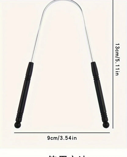 Stainless Steel Tongue Scraper – High-Quality Oral Tongue Cleaner Brush for Superior Oral Hygiene