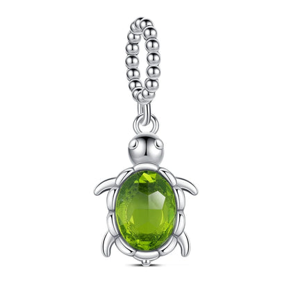 925 Sterling Silver Robot & Sea Turtle Charms Pendant — Moon Bead Bracelet Accessory, DIY Fashion Jewelry Gift for Women