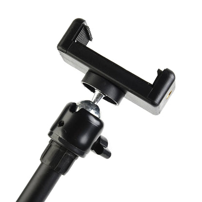55CM Rotating Microphone Stand - Crossbar Arms with Mic Clip, Phone Holder, Extension Bracket, 3/8 Thread Cross Bar