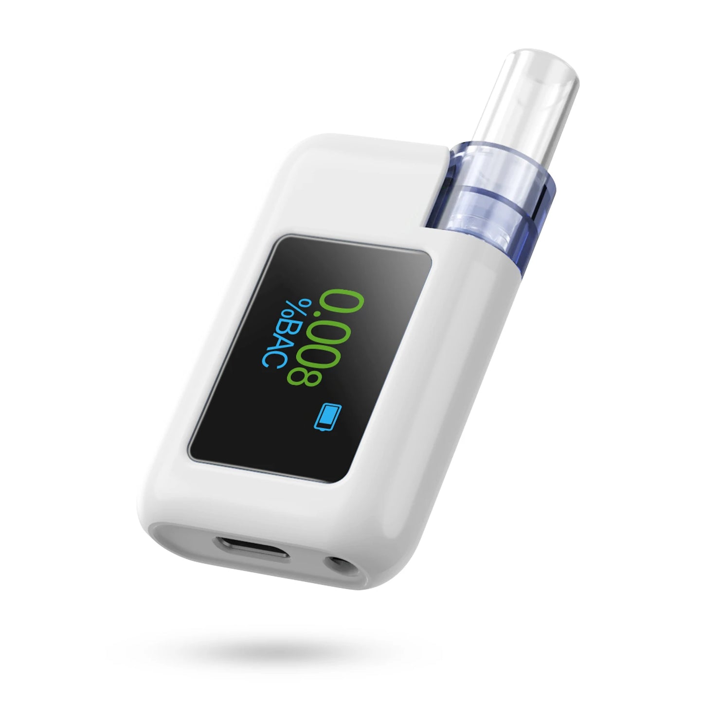 Professional Digital Breathalyzer - High-Accuracy Portable Alcohol Tester with LCD Screen & 8 Mouthpieces