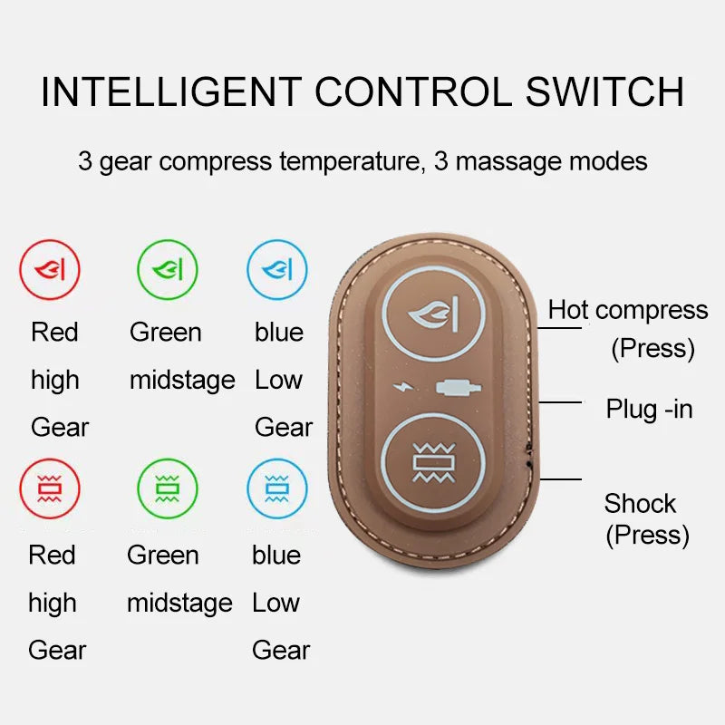 Electric Waist Pillow – Heated Vibrating Sleep Pad for Lumbar Support & Pain Relief