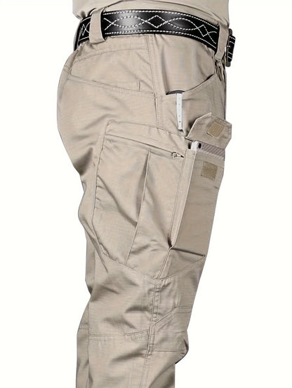 Men's Outdoor Tactical Pants — Multi-Pocket, Water-Repellent, Wear-Resistant Hiking & Sweatpants