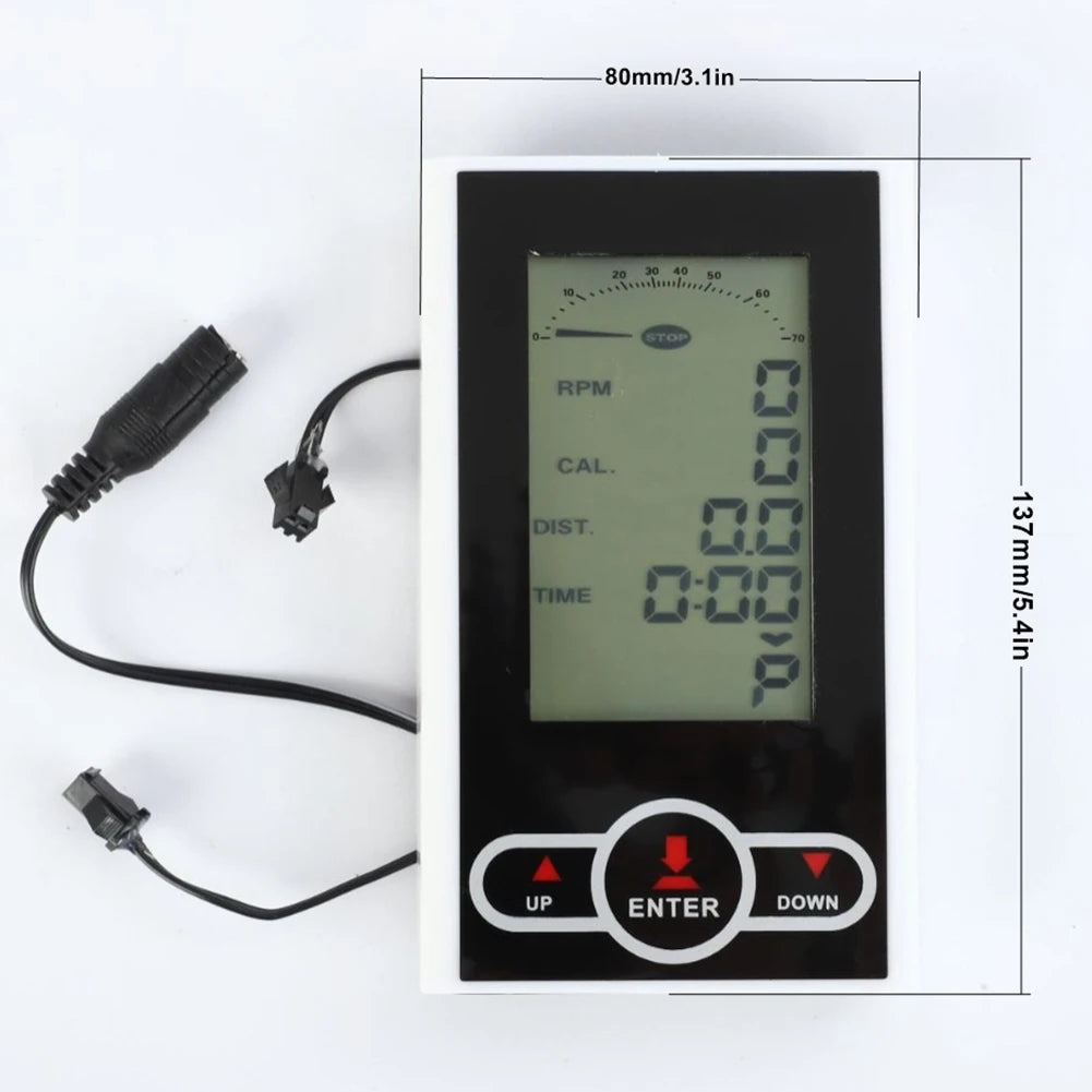 Exercise Bike Monitor Speedometer – Stationary Bike Elliptical Trainer Display, Computer Display Counters & Speed Parts