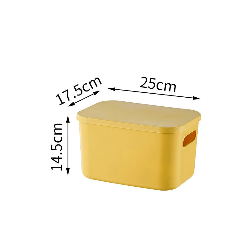 Plastic Storage Box Organizer – Stackable Colorful Baskets for Jewelry, Lipstick, Toys, Underwear & Desktop Snacks