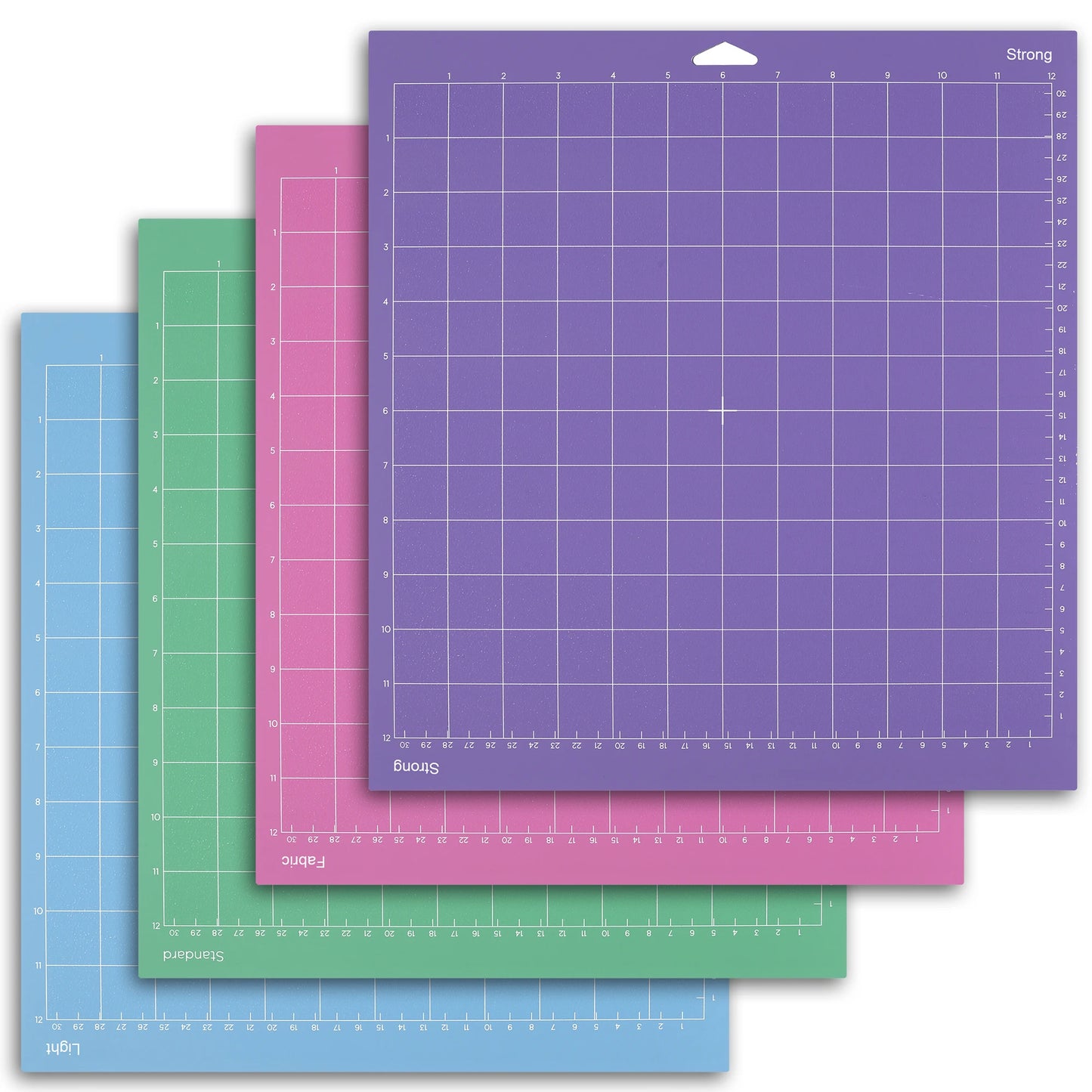 12x12 Cutting Mat for Cricut – Standard, Light, Strong & FabricGrip for Explore Air, Air 2, One