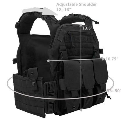 UNINOTAC Tactical Vest – High-Quality 1000D Nylon 6094K Vest with Quick Release & Triple Magazine Pouch