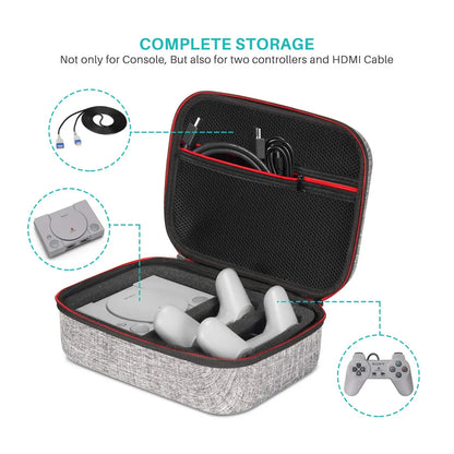 Portable Storage Bag for Sony PS Mini Console – Shockproof Carrying Case for PlayStation Classic 2018 Edition