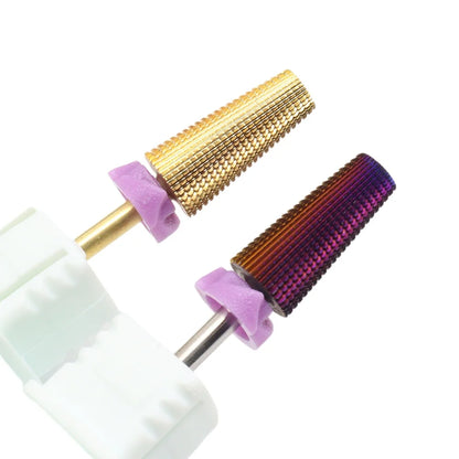 Double Hand Use 5-in-1 Tungsten Steel Nail Drill Bits - Multi-Functional Carbide for Long-Term Gel Removal & High Hardness Milling