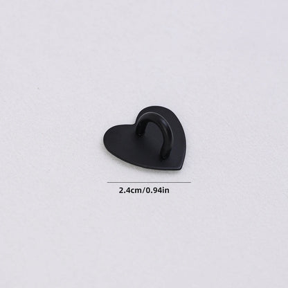 Kawaii Metal Heart Phone Charm — Adhesive Holder, Finger Ring Stand, Case Hook & Buckle Accessory with String